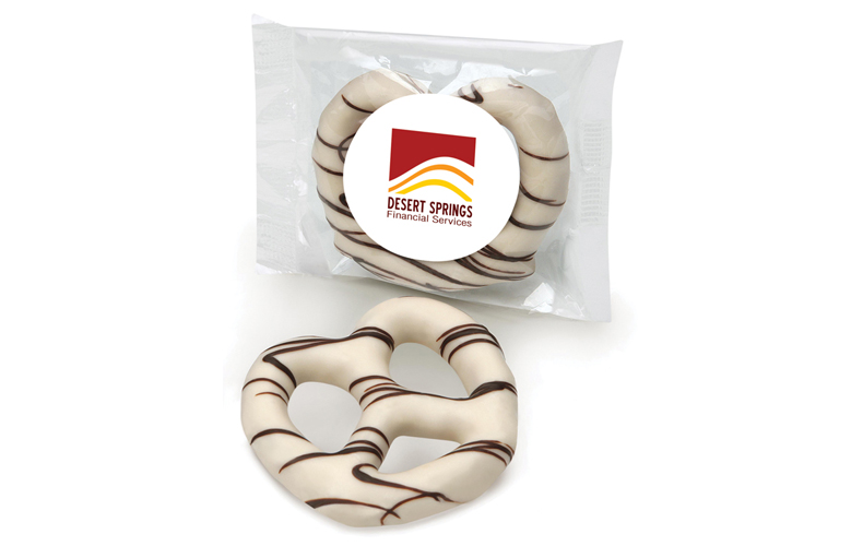 White Chocolate Dipped Pretzel